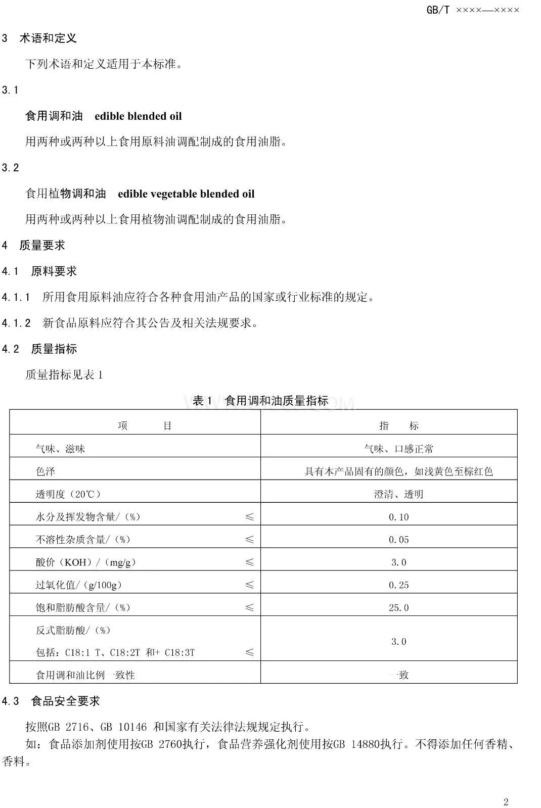 征求《食用調(diào)和油》國(guó)家標(biāo)準(zhǔn)意見的通知(圖4)